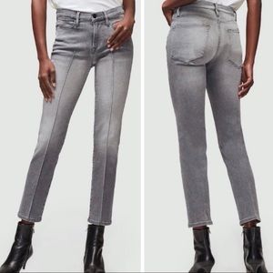 Frame | Gray Le High Straight Pintuck Jeans